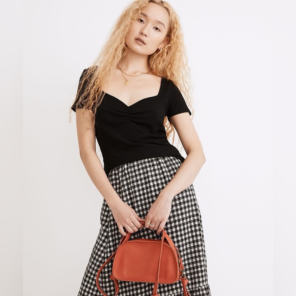 Madewell Ribbed Sweetheart Tee
